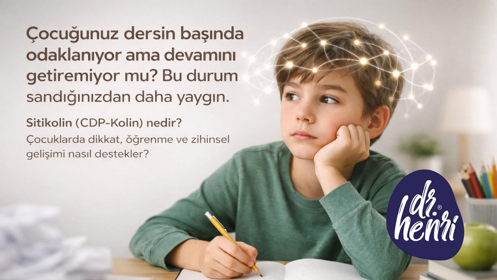 Sitikolin (CDP-Kolin) nedir? Çocuklarda dikkat, öğrenme ve zihinsel gelişimi nasıl destekler?